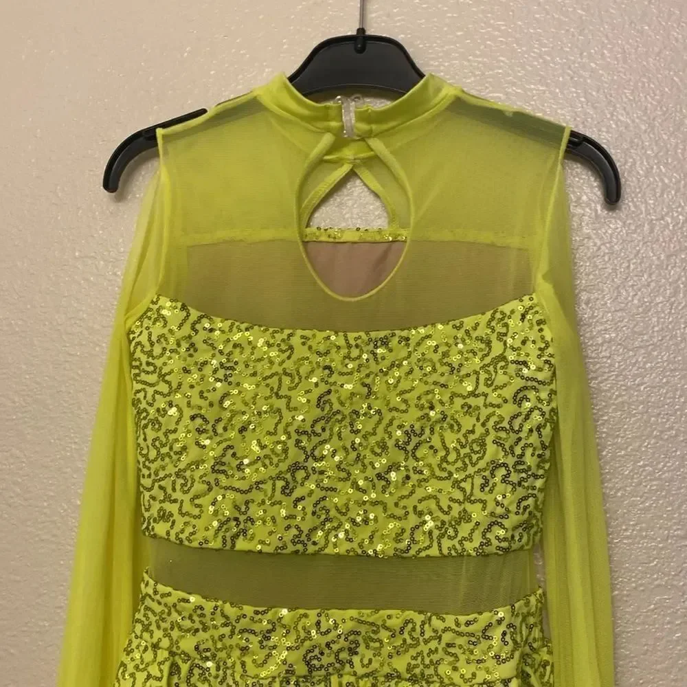 WEISSMAN Dance Costume Poet neon All I Am 11714 jazz contemporary lyrical LC